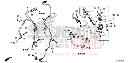 HAUPTBREMSZYLINDER, VORNE ZYLINDER CBR650RAK de 2019